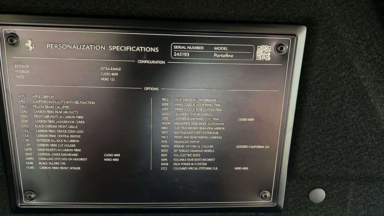 2019 FERRARI PORTOFINO 2019 FERRARI PORTOFINO