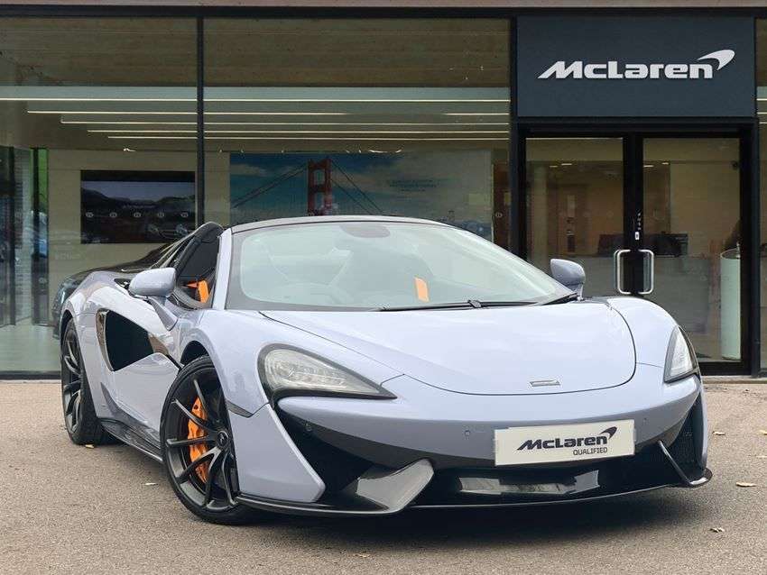 A 2018 MCLAREN 570S 3.8T V8 Spider 2dr Petrol SSG Euro 6 (s/s) (570 ps) RARE CERAMIC GREY + FUL A 2018 MCLAREN 570S 3.8T V8 Spider 2dr Petrol SSG Euro 6 (s/s) (570 ps) RARE CERAMIC GREY + FUL