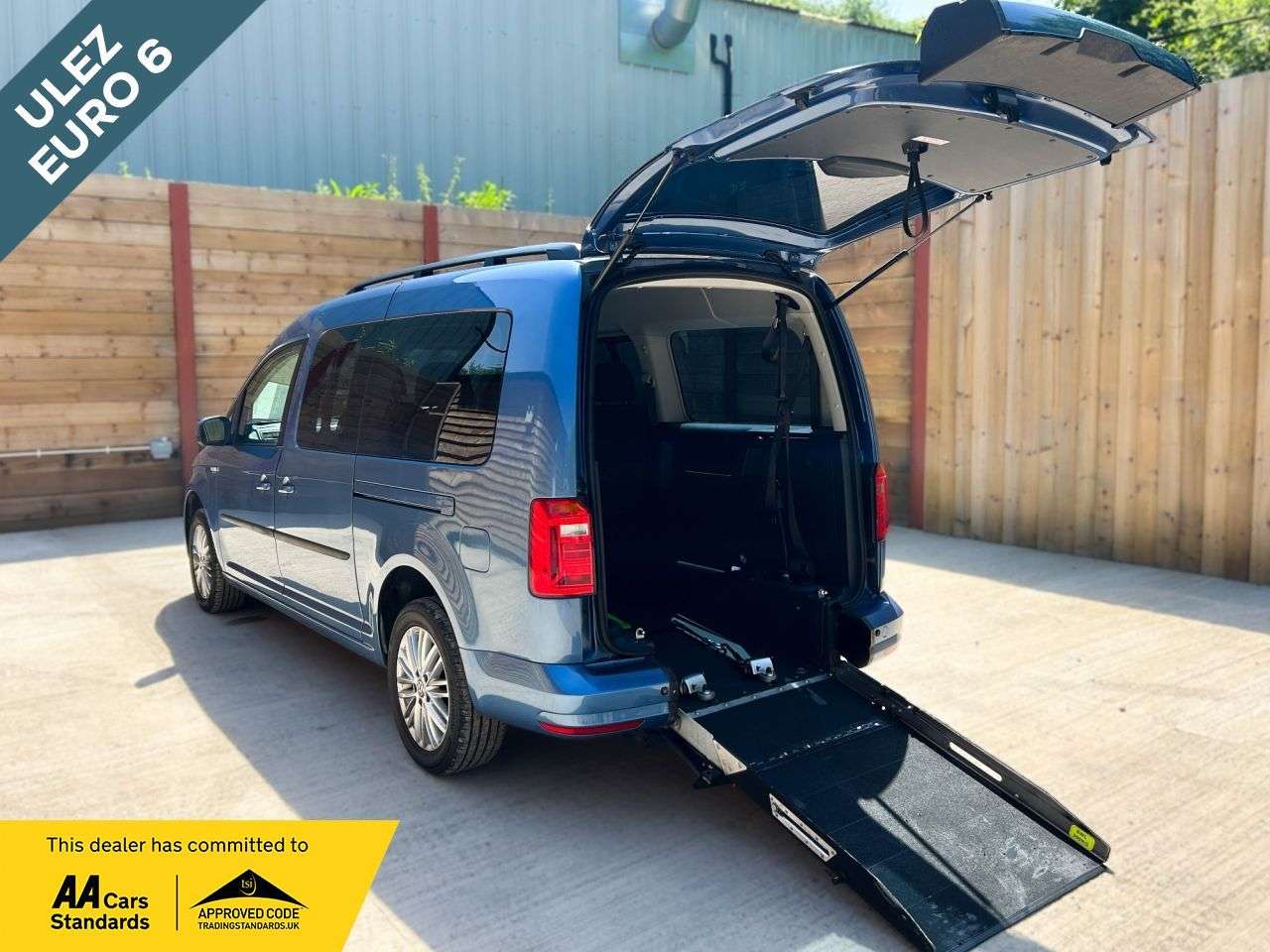 A 2018 VOLKSWAGEN CADDY MAXI LIFE SOR - 5 Seat Auto Petrol Wheelchair Accessible Vehicle with Access Ramp A 2018 VOLKSWAGEN CADDY MAXI LIFE SOR - 5 Seat Auto Petrol Wheelchair Accessible Vehicle with Access Ramp