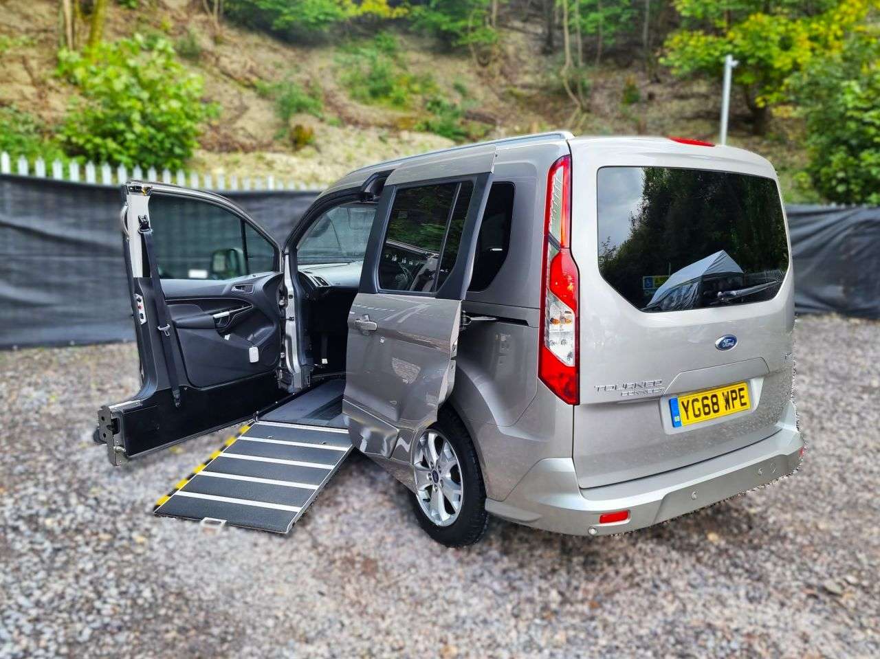 A 2018 FORD TOURNEO CONNECT Passenger Up Front Petrol 4 Seat Wheelchair Accessible Ramp Car A 2018 FORD TOURNEO CONNECT Passenger Up Front Petrol 4 Seat Wheelchair Accessible Ramp Car