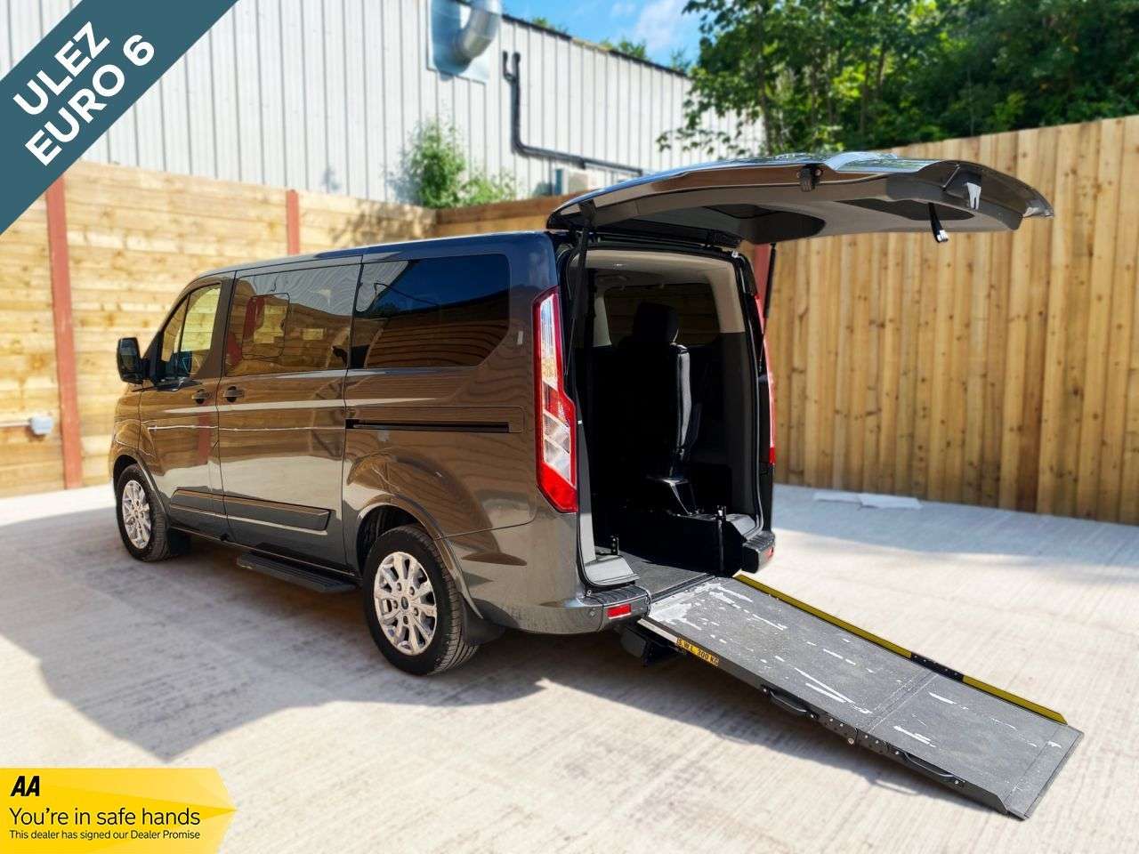 A 2019 FORD TOURNEO CUSTOM 5 Seat Auto Wheelchair Accessible Disabled Access Vehicle WAV A 2019 FORD TOURNEO CUSTOM 5 Seat Auto Wheelchair Accessible Disabled Access Vehicle WAV