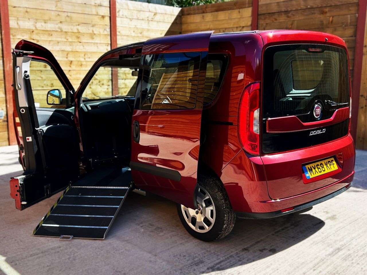 A 2018 FIAT DOBLO Passenger Up Front Wheelchair Accessible Disabled Access Vehicle WAV A 2018 FIAT DOBLO Passenger Up Front Wheelchair Accessible Disabled Access Vehicle WAV