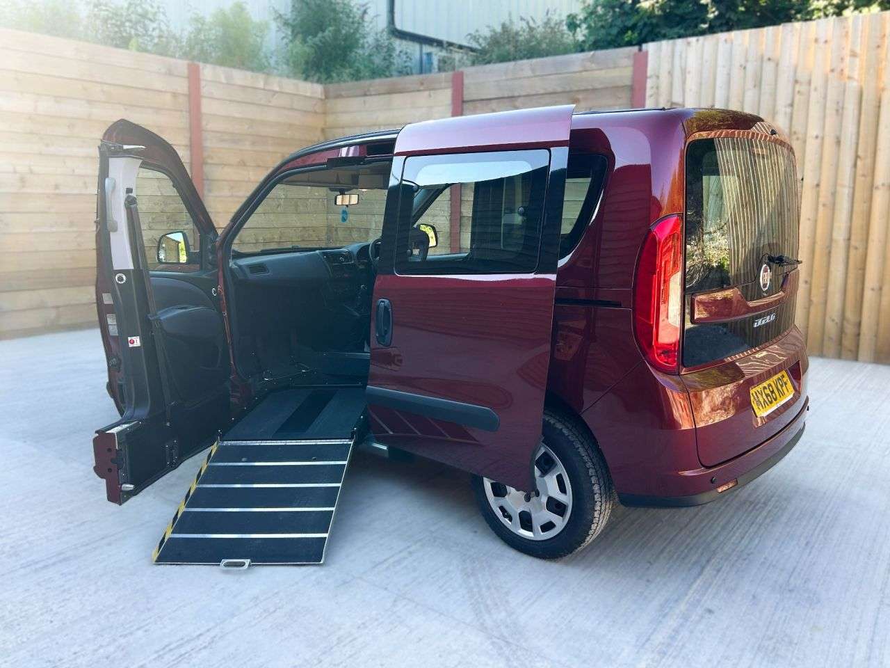 A 2018 FIAT DOBLO Passenger Up Front Wheelchair Accessible Disabled Access Vehicle WAV A 2018 FIAT DOBLO Passenger Up Front Wheelchair Accessible Disabled Access Vehicle WAV