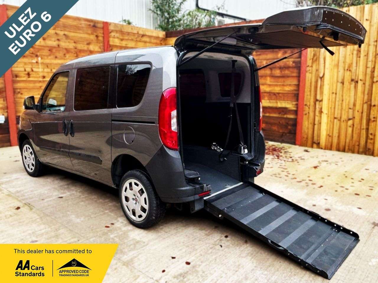 A 2018 FIAT DOBLO 3 Seat Wheelchair Accessible Disabled Access Vehicle WAV A 2018 FIAT DOBLO 3 Seat Wheelchair Accessible Disabled Access Vehicle WAV