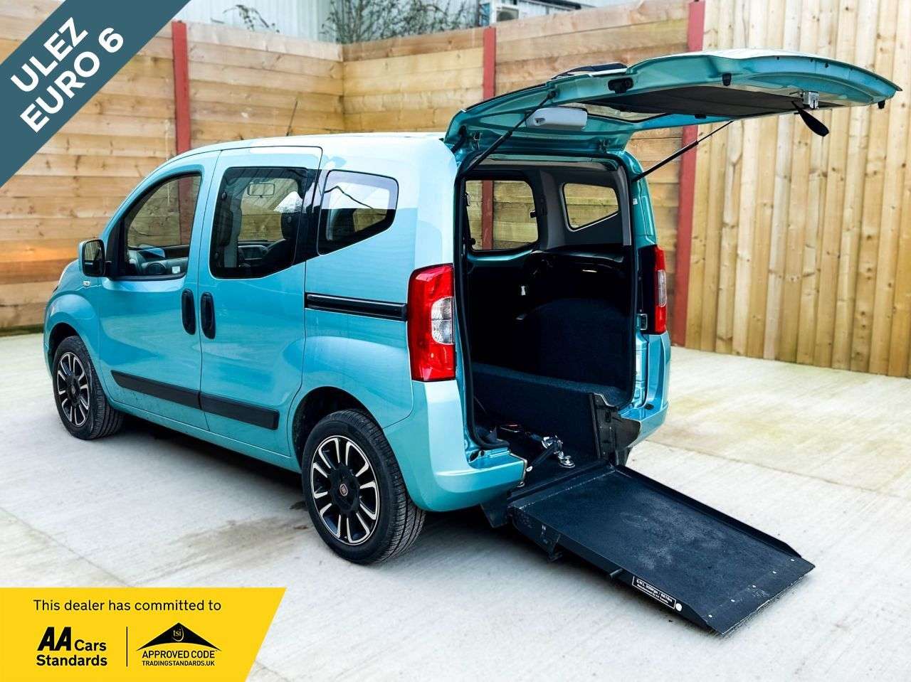 A 2017 FIAT QUBO 2 Seat Wheelchair Accessible Disabled Access Vehicle WAV A 2017 FIAT QUBO 2 Seat Wheelchair Accessible Disabled Access Vehicle WAV