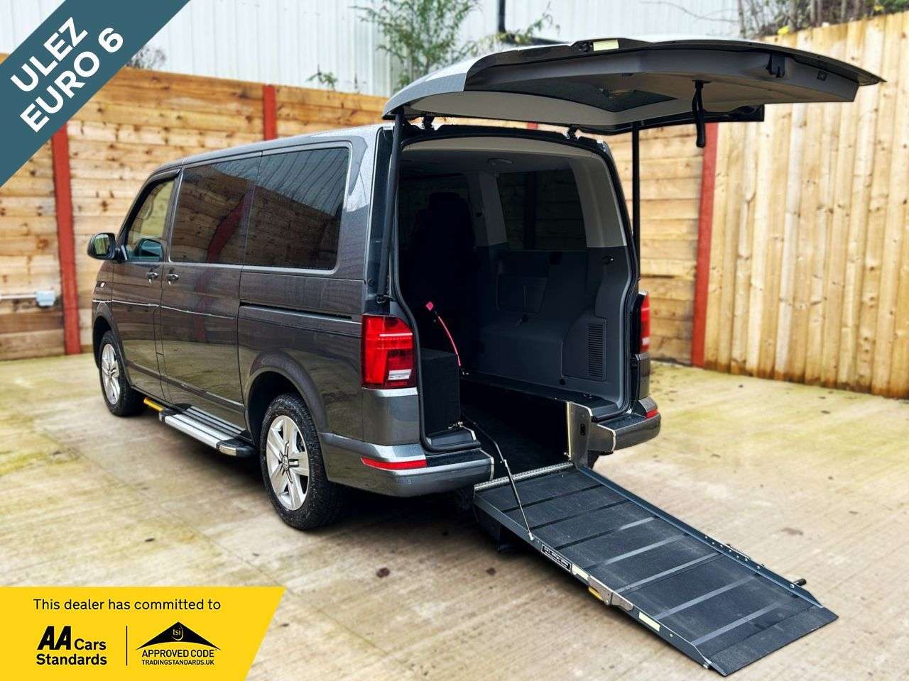 A 2020 VOLKSWAGEN TRANSPORTER 4 Seat Auto Wheelchair Accessible Disabled Access Vehicle WAV A 2020 VOLKSWAGEN TRANSPORTER 4 Seat Auto Wheelchair Accessible Disabled Access Vehicle WAV
