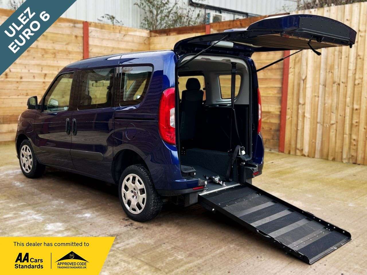 A 2018 FIAT DOBLO 3 Seat Petrol Wheelchair Accessible Disabled Access Vehicle WAV A 2018 FIAT DOBLO 3 Seat Petrol Wheelchair Accessible Disabled Access Vehicle WAV