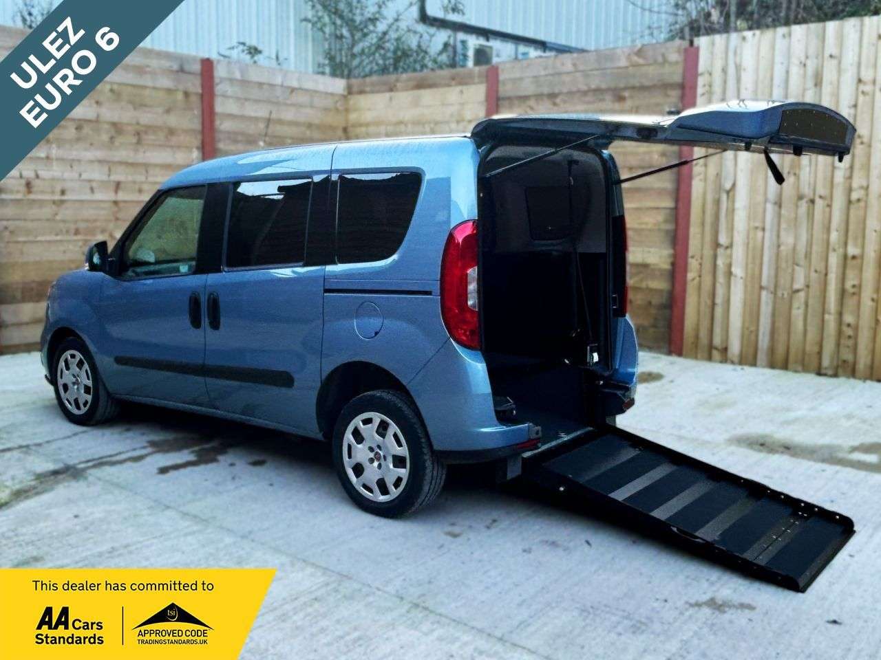 A 2019 FIAT DOBLO 3 Seat Petrol Wheelchair Accessible Disabled Access Vehicle WAV A 2019 FIAT DOBLO 3 Seat Petrol Wheelchair Accessible Disabled Access Vehicle WAV