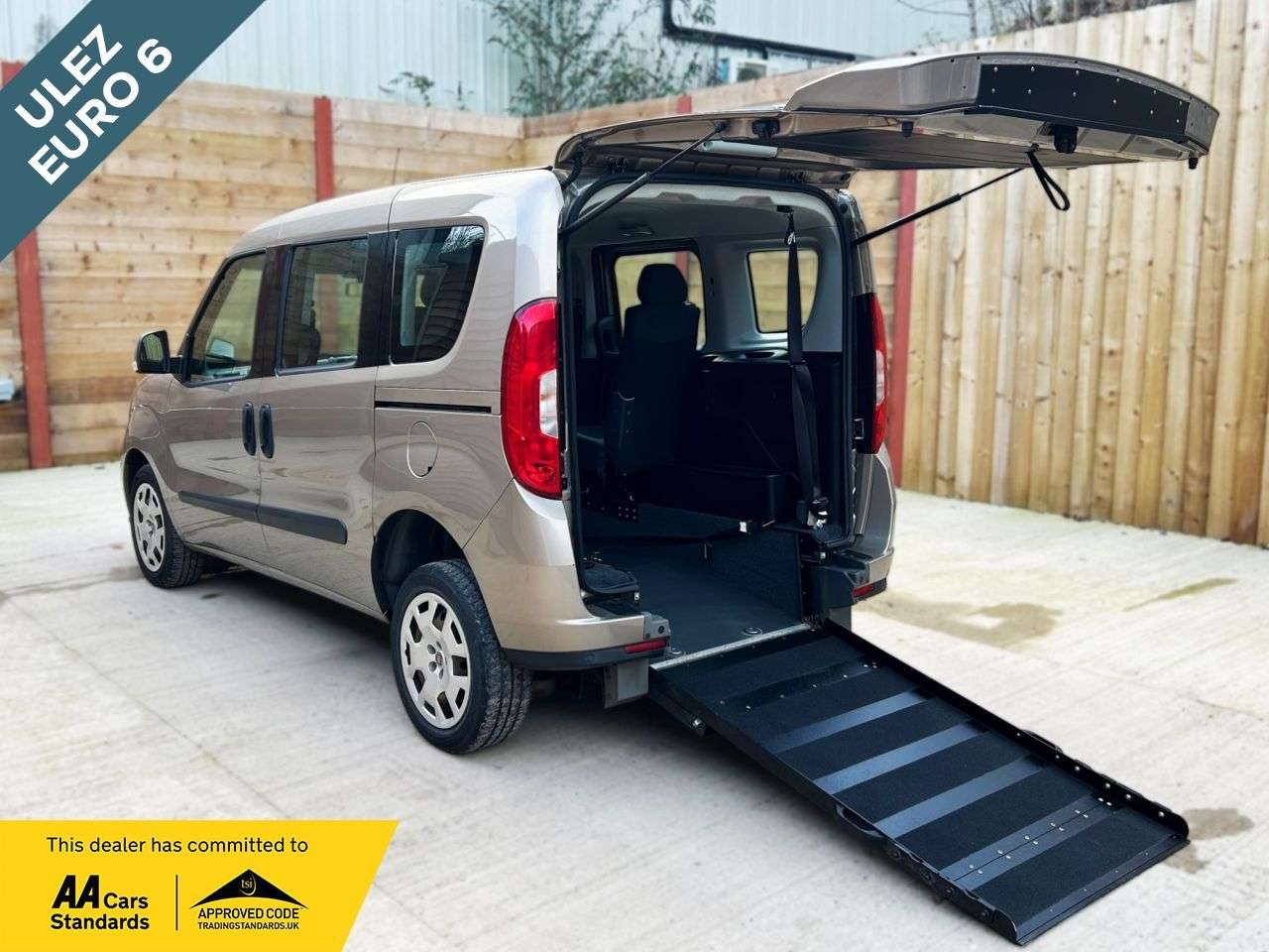 A 2019 FIAT DOBLO 4 Seat Petrol Wheelchair Accessible Disabled Access Vehicle WAV A 2019 FIAT DOBLO 4 Seat Petrol Wheelchair Accessible Disabled Access Vehicle WAV