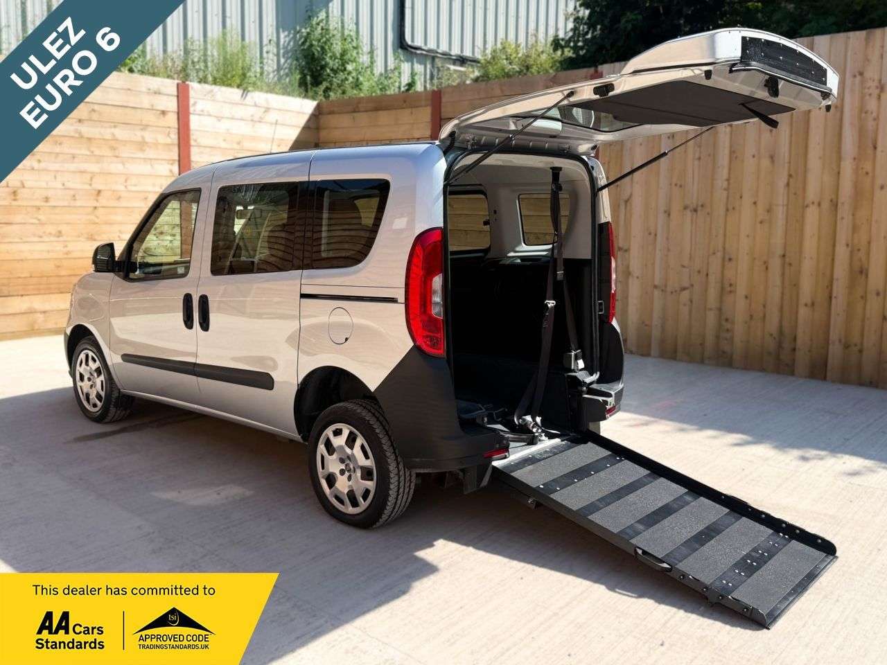 A 2019 FIAT DOBLO 3 Seat Petrol Wheelchair Accessible Disabled Access Vehicle WAV A 2019 FIAT DOBLO 3 Seat Petrol Wheelchair Accessible Disabled Access Vehicle WAV