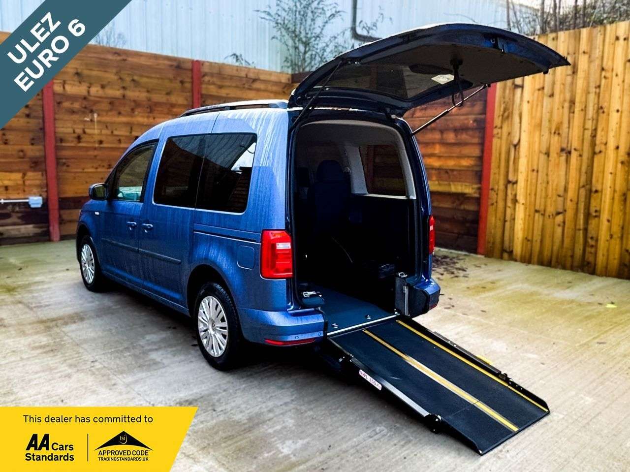 A 2020 VOLKSWAGEN CADDY LIFE 4 Seat Auto Wheelchair Accessible Disabled Access Vehicle WAV A 2020 VOLKSWAGEN CADDY LIFE 4 Seat Auto Wheelchair Accessible Disabled Access Vehicle WAV