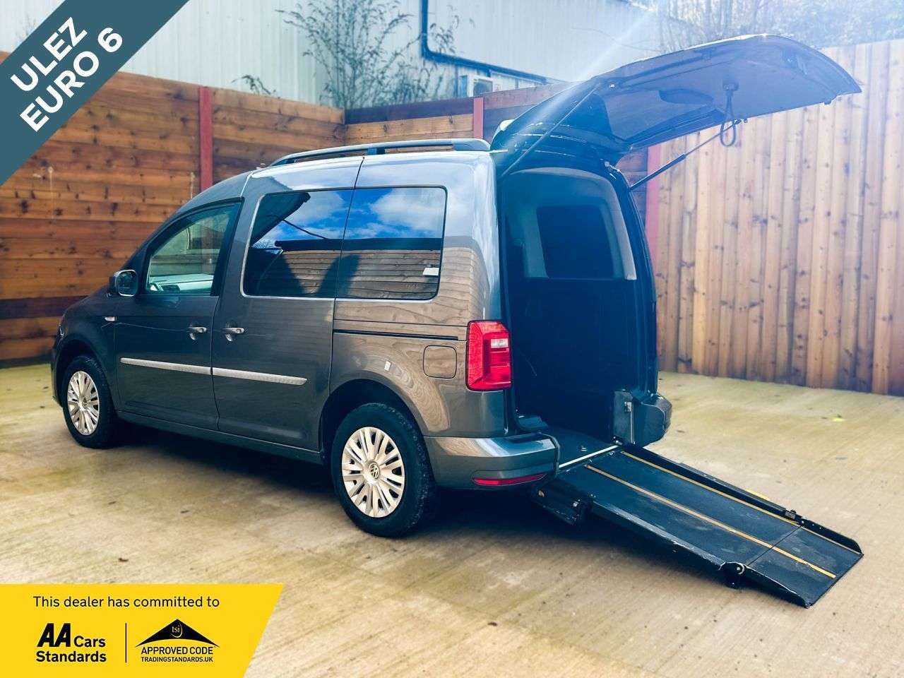 A 2018 VOLKSWAGEN CADDY LIFE 4 Seat Auto Wheelchair Accessible Disabled Access Vehicle WAV A 2018 VOLKSWAGEN CADDY LIFE 4 Seat Auto Wheelchair Accessible Disabled Access Vehicle WAV