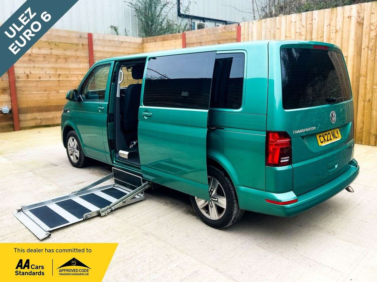 A 2022 VOLKSWAGEN TRANSPORTER LWB 5 Seat Side Entry Driver Transfer Wheelchair Accessible Vehicle A 2022 VOLKSWAGEN TRANSPORTER LWB 5 Seat Side Entry Driver Transfer Wheelchair Accessible Vehicle