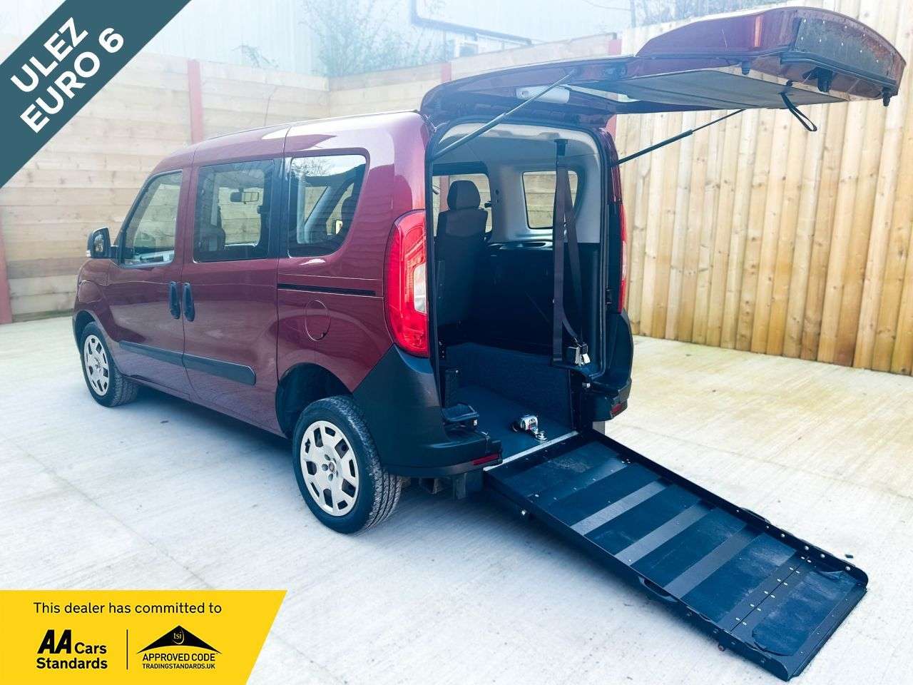 A 2019 FIAT DOBLO 3 Seat Petrol Wheelchair Accessible Disabled Access Vehicle WAV A 2019 FIAT DOBLO 3 Seat Petrol Wheelchair Accessible Disabled Access Vehicle WAV