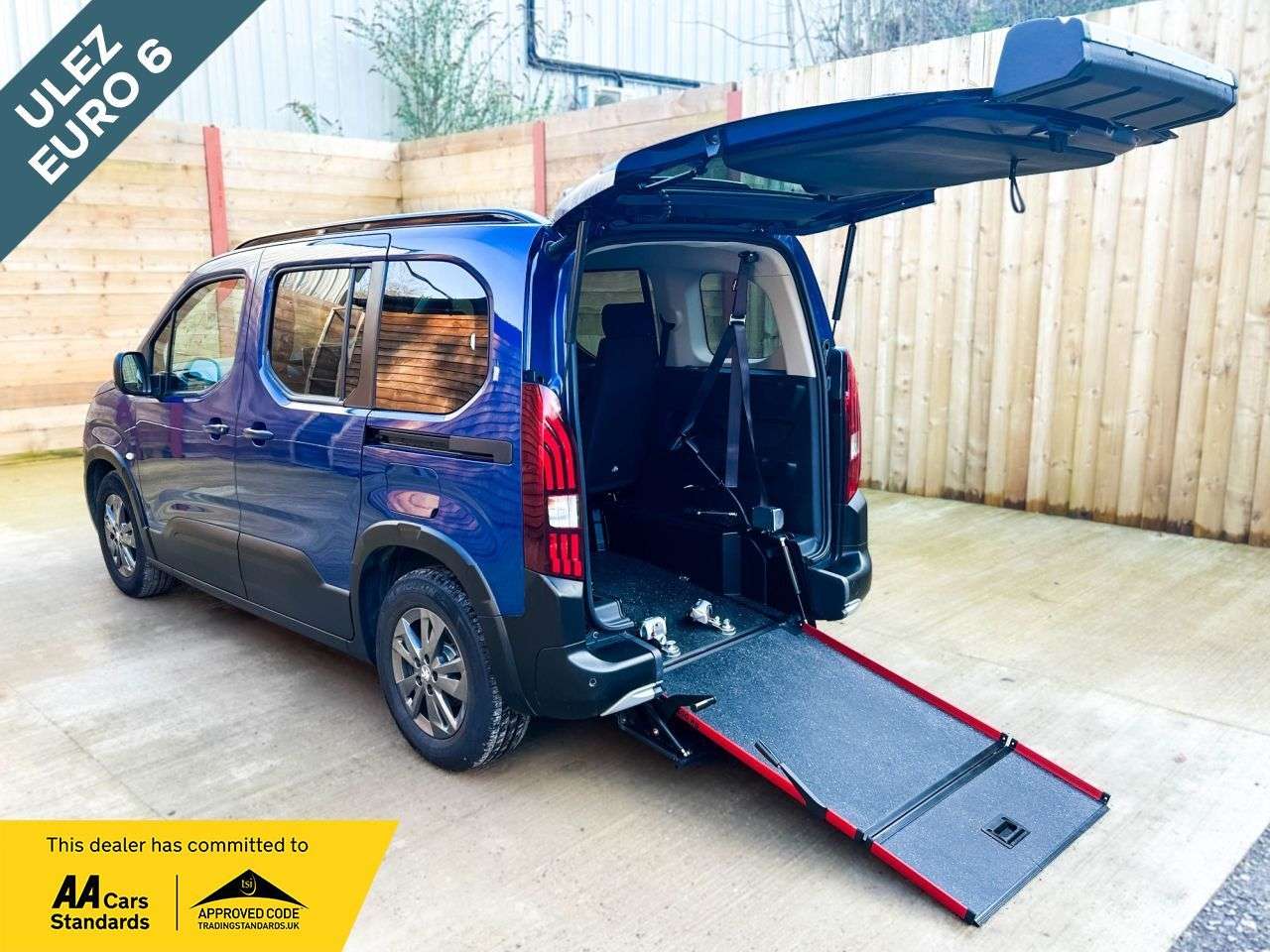 A 2024 PEUGEOT RIFTER 4 Seat Wheelchair Accessible Disabled access Vehicle WAV A 2024 PEUGEOT RIFTER 4 Seat Wheelchair Accessible Disabled access Vehicle WAV
