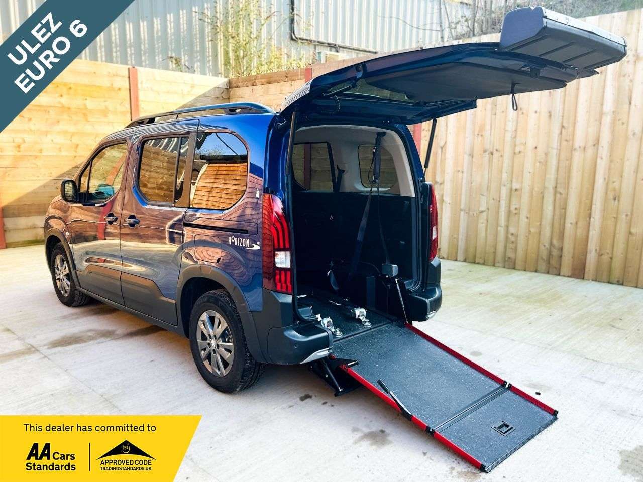 A 2023 PEUGEOT RIFTER 3 Seat Wheelchair Accessible Disabled Access Vehicle WAV A 2023 PEUGEOT RIFTER 3 Seat Wheelchair Accessible Disabled Access Vehicle WAV