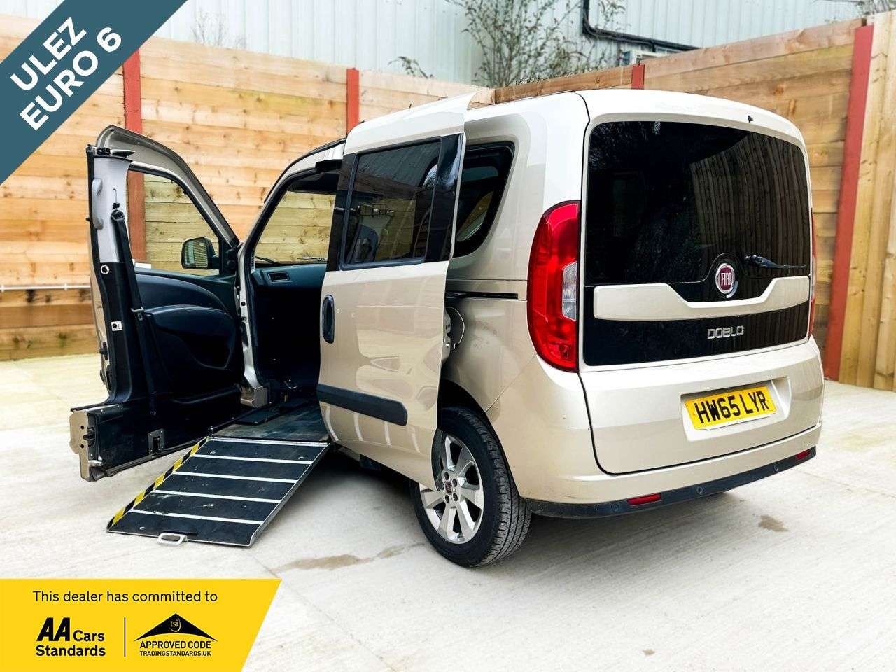 A 2015 FIAT DOBLO Side Entry Auto Wheelchair Accessible Disabled Access Vehicle WAV A 2015 FIAT DOBLO Side Entry Auto Wheelchair Accessible Disabled Access Vehicle WAV