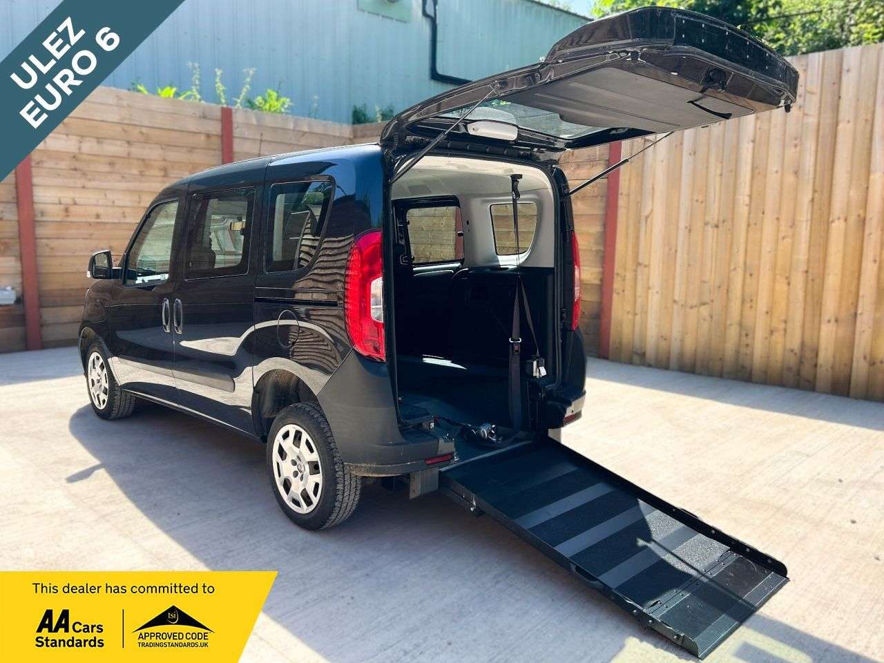 A 2018 FIAT DOBLO 3 Seat Petrol Wheelchair Accessible Disabled Access Vehicle WAV A 2018 FIAT DOBLO 3 Seat Petrol Wheelchair Accessible Disabled Access Vehicle WAV