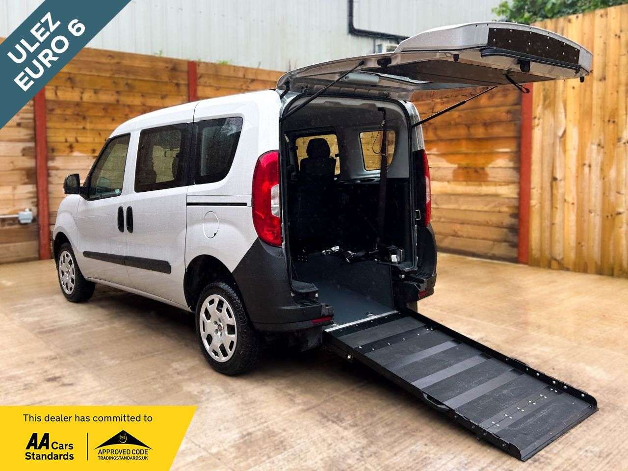 A 2019 FIAT DOBLO 4 Seat Wheelchair Accessible Disabled Access Vehicle WAV A 2019 FIAT DOBLO 4 Seat Wheelchair Accessible Disabled Access Vehicle WAV