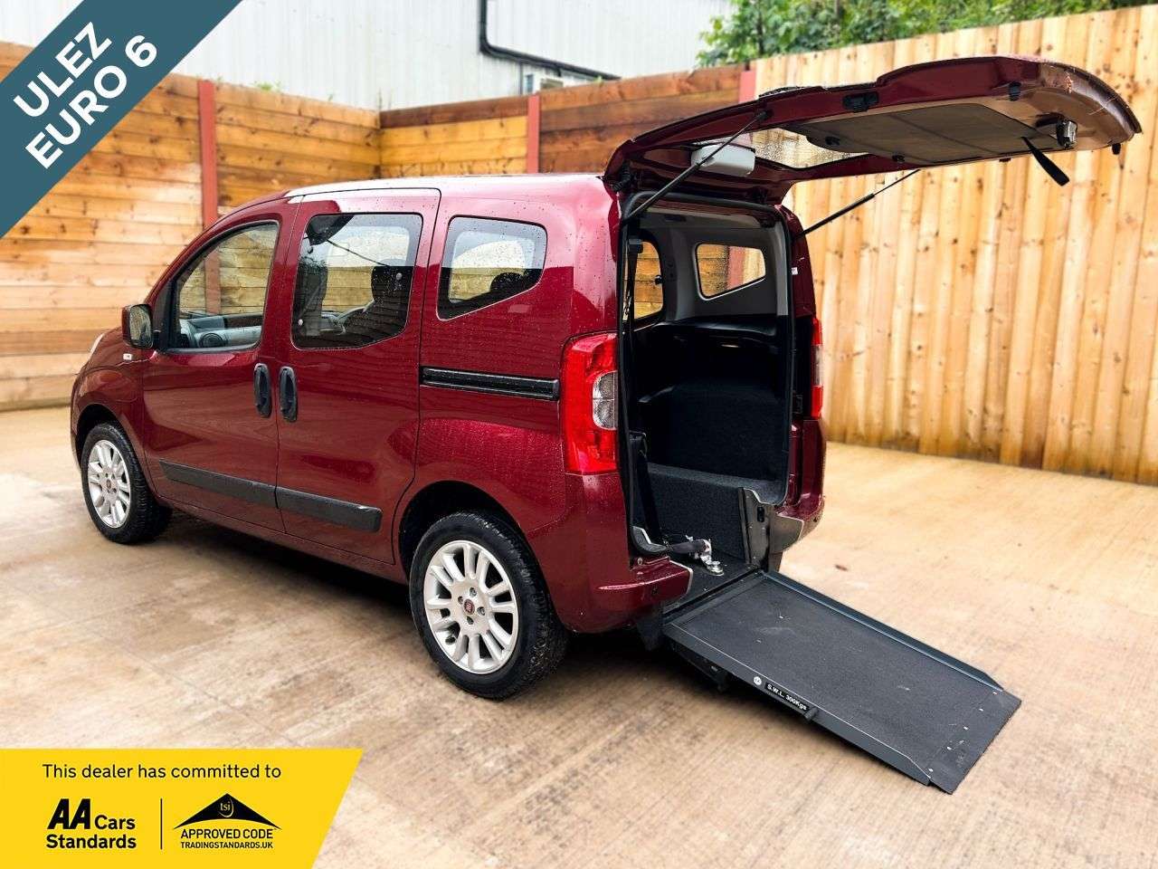 A 2019 FIAT QUBO 2 Seat Wheelchair Accessible Disabled Access Vehicle WAV A 2019 FIAT QUBO 2 Seat Wheelchair Accessible Disabled Access Vehicle WAV