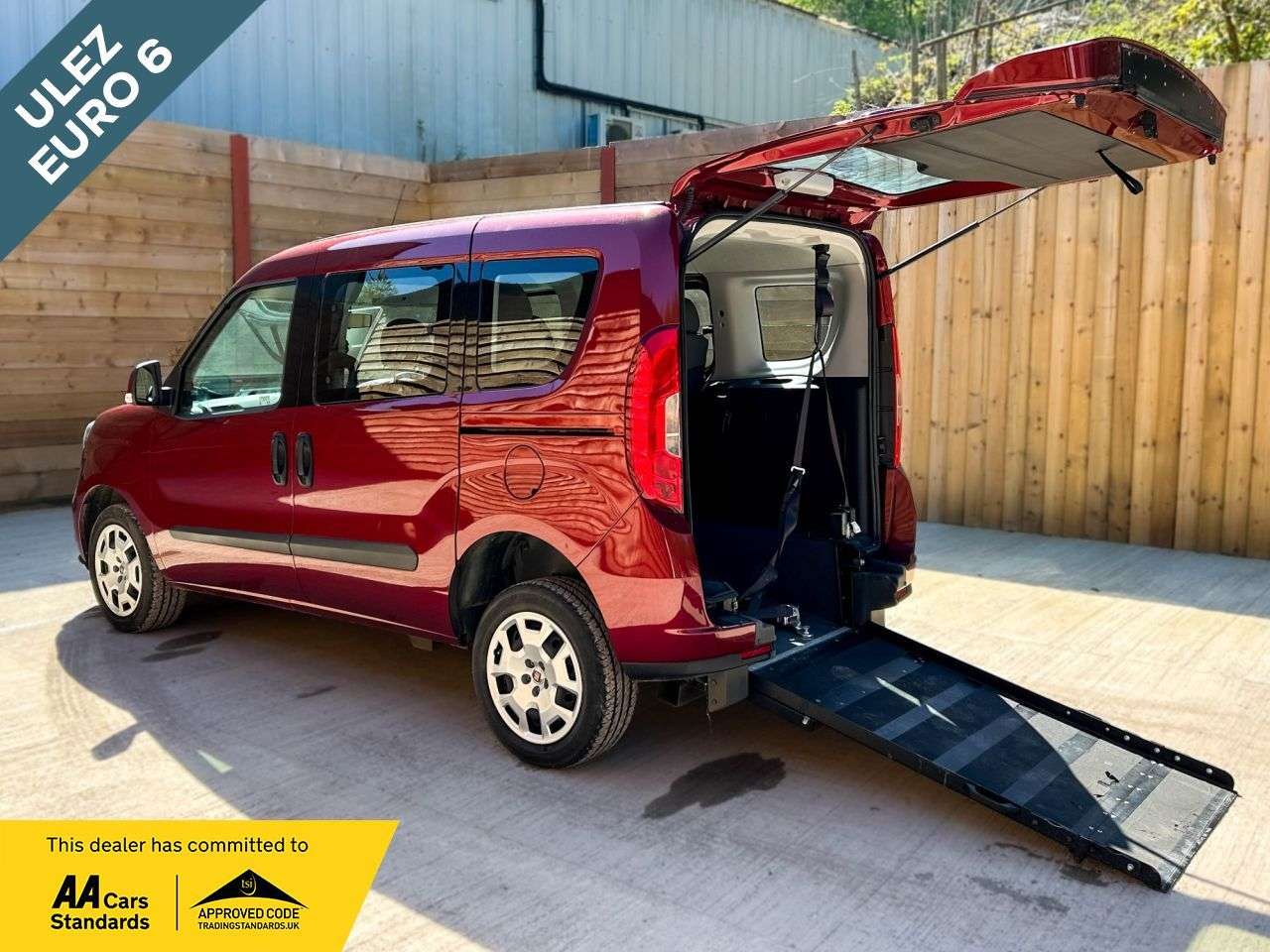 A 2018 FIAT DOBLO 4 Seat Wheelchair Accessible Disabled Access Vehicle WAV A 2018 FIAT DOBLO 4 Seat Wheelchair Accessible Disabled Access Vehicle WAV