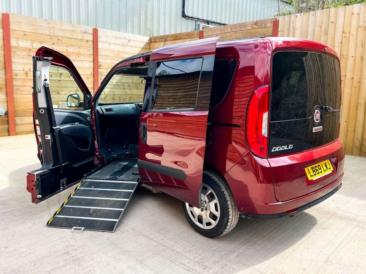A 2019 FIAT DOBLO 4 Seat Side Entry Wheelchair Accessible Disabled Access Vehicle WAV A 2019 FIAT DOBLO 4 Seat Side Entry Wheelchair Accessible Disabled Access Vehicle WAV