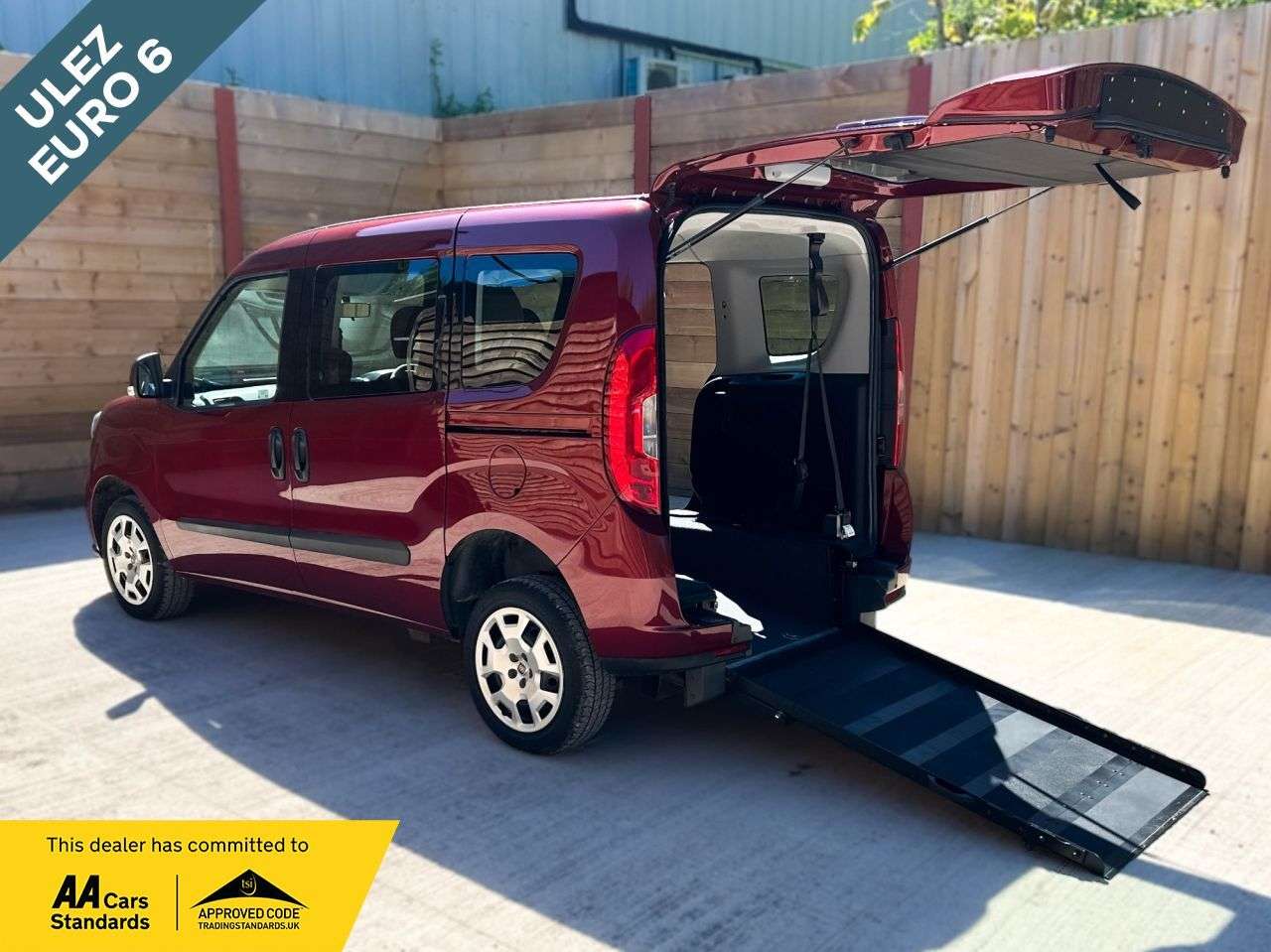 A 2018 FIAT DOBLO 3 Seat Wheelchair Accessible Disabled Access Vehicle WAV A 2018 FIAT DOBLO 3 Seat Wheelchair Accessible Disabled Access Vehicle WAV