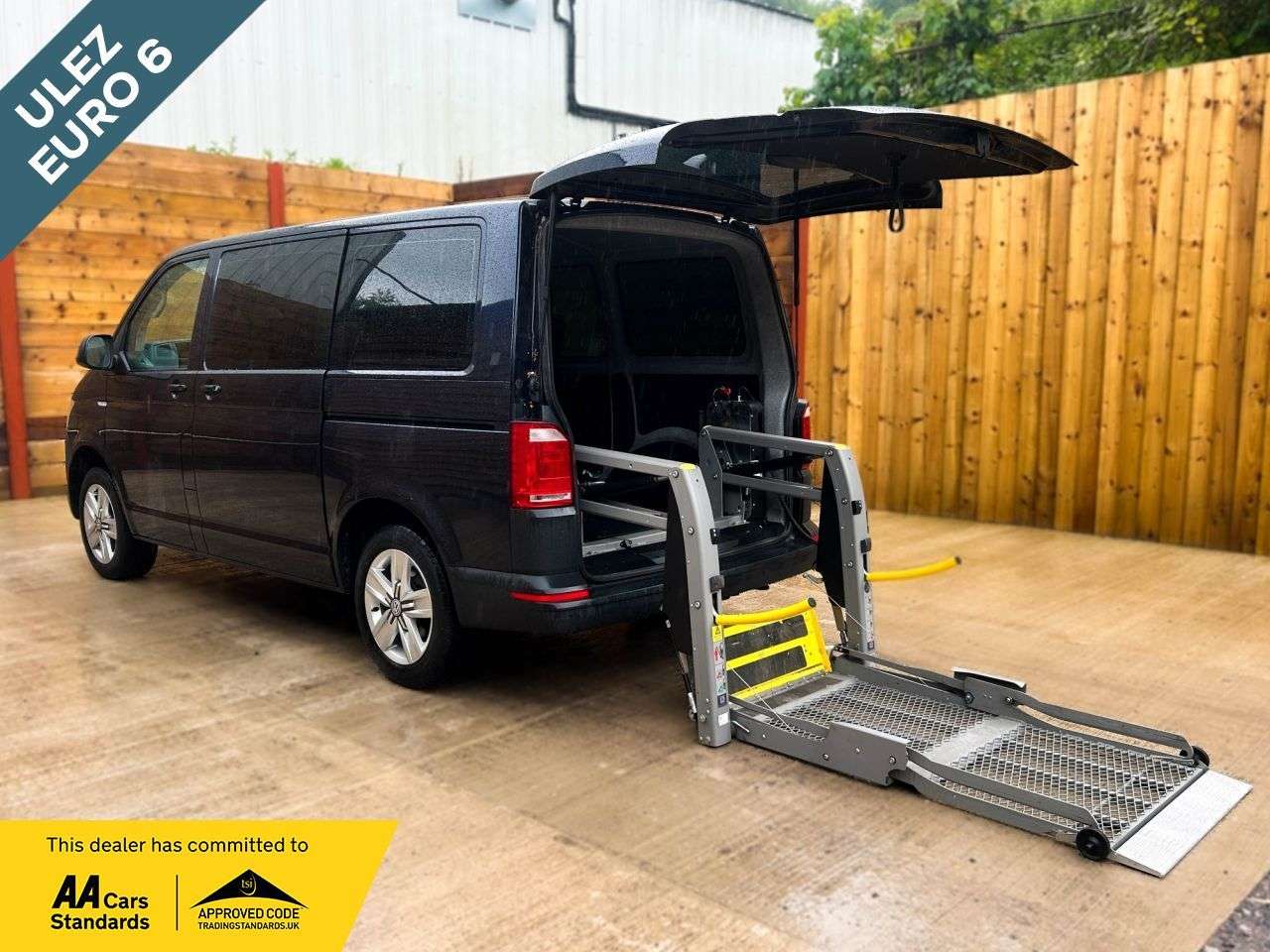 A 2018 VOLKSWAGEN TRANSPORTER 4 Seat Auto Wheelchair Accessible Disabled Access Vehicle WAV A 2018 VOLKSWAGEN TRANSPORTER 4 Seat Auto Wheelchair Accessible Disabled Access Vehicle WAV