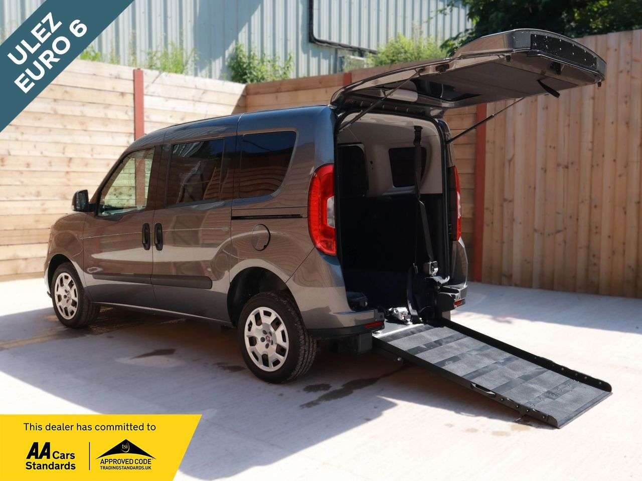 A 2019 FIAT DOBLO 3 Seat Wheelchair Accessible Disabled Access Vehicle WAV A 2019 FIAT DOBLO 3 Seat Wheelchair Accessible Disabled Access Vehicle WAV