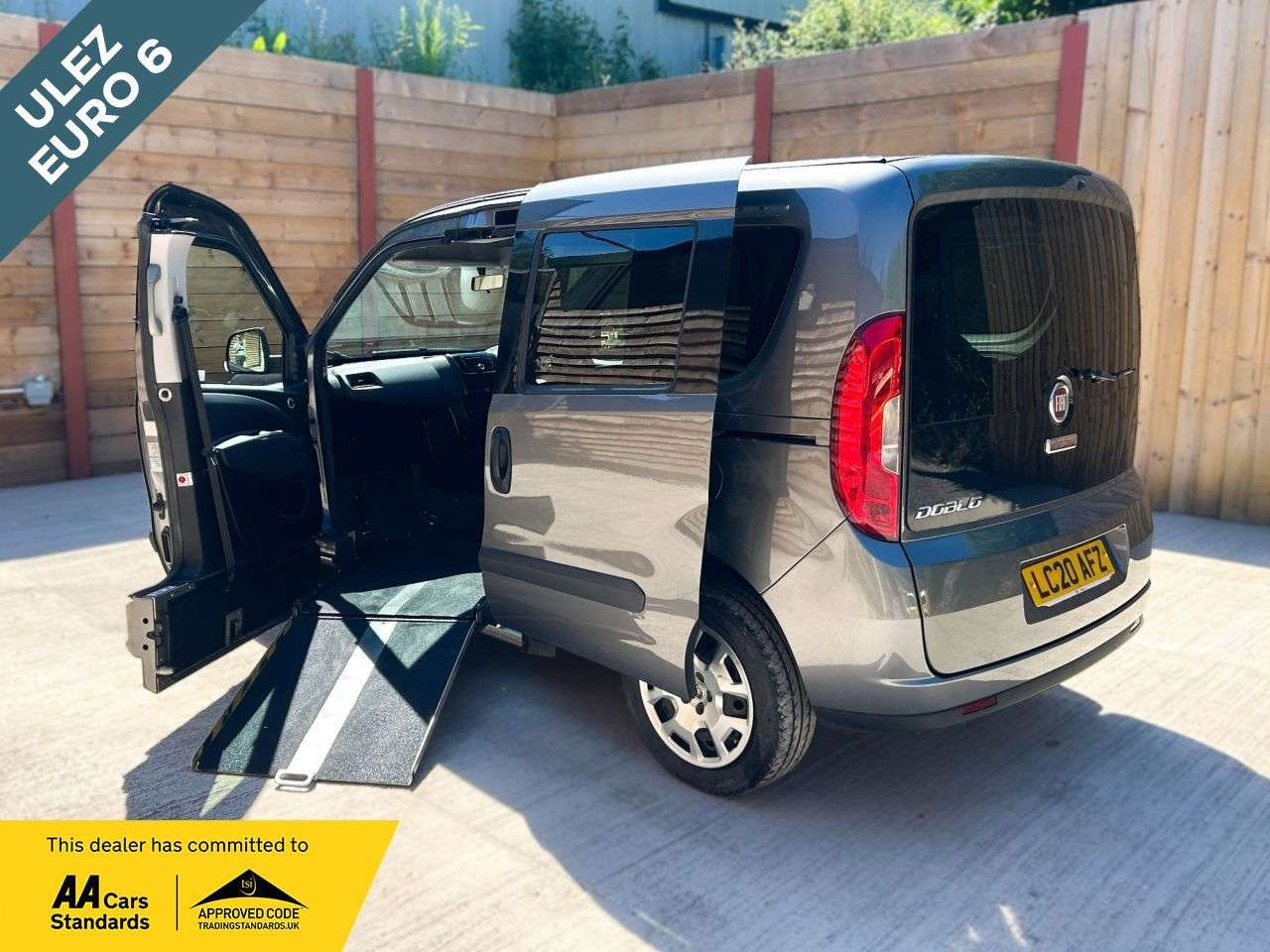 A 2020 FIAT DOBLO 4 Seat Passenger Up Front Side Entry Wheelchair Accessible Disabled Access A 2020 FIAT DOBLO 4 Seat Passenger Up Front Side Entry Wheelchair Accessible Disabled Access