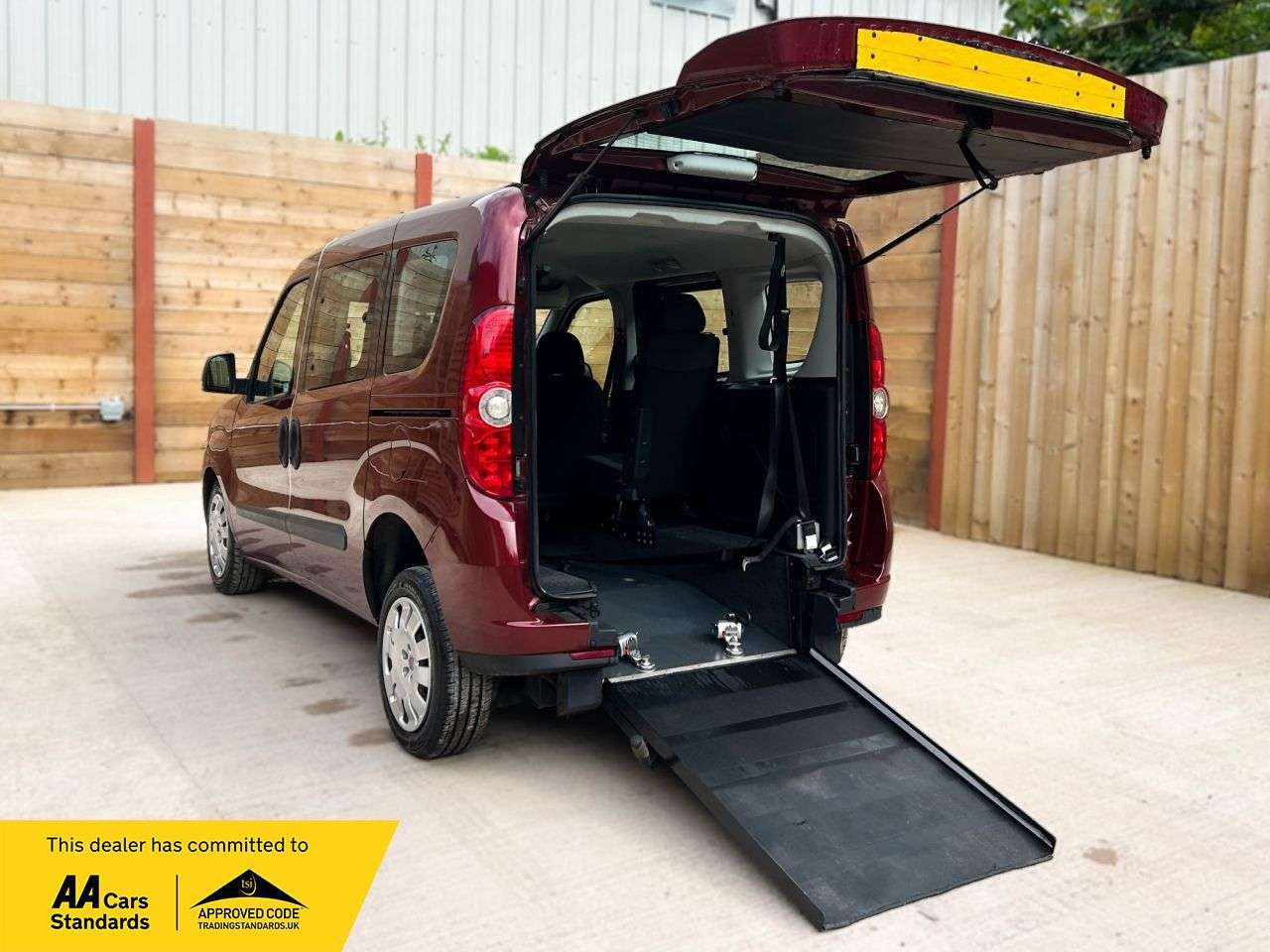 A 2014 FIAT DOBLO 3 Seat Petrol Wheelchair Accessible Disabled Access Vehicle WAV A 2014 FIAT DOBLO 3 Seat Petrol Wheelchair Accessible Disabled Access Vehicle WAV