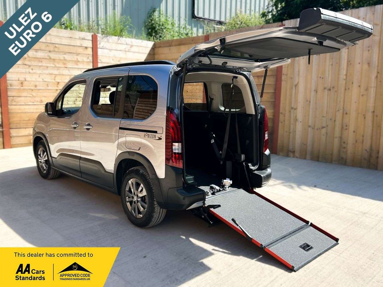 A 2023 PEUGEOT RIFTER 3 Seat Wheelchair Accessible Disabled Access Vehicle WAV A 2023 PEUGEOT RIFTER 3 Seat Wheelchair Accessible Disabled Access Vehicle WAV
