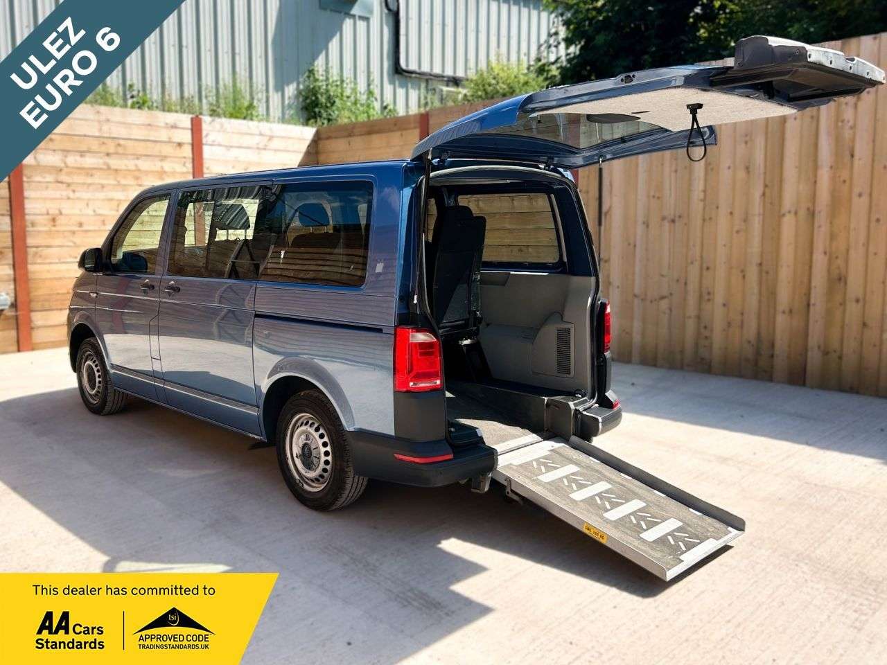 A 2019 VOLKSWAGEN TRANSPORTER 5 Seat Auto Wheelchair Accessible Disabled Access Vehicle WAV A 2019 VOLKSWAGEN TRANSPORTER 5 Seat Auto Wheelchair Accessible Disabled Access Vehicle WAV