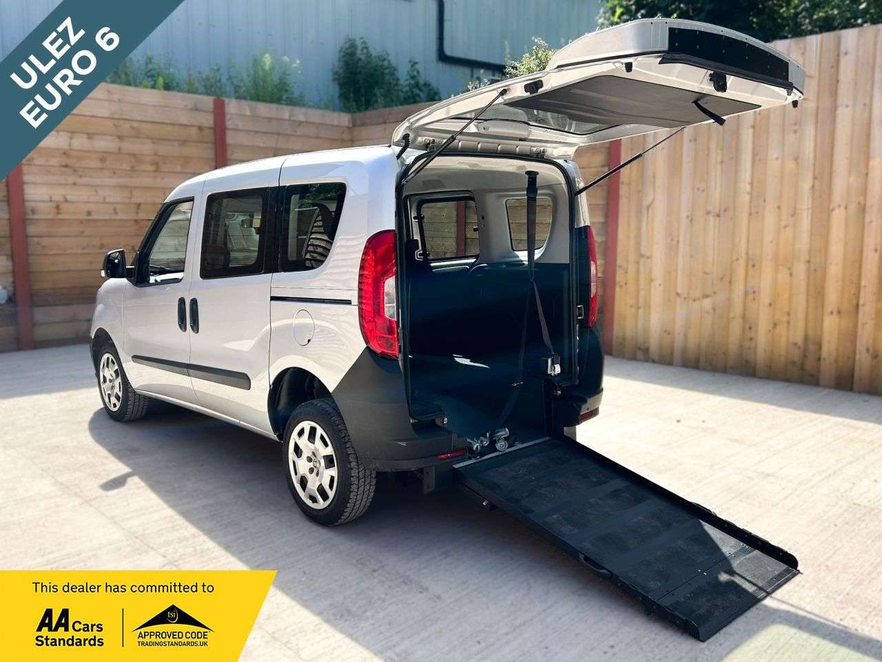 A 2018 FIAT DOBLO 3 Seat Petrol Wheelchair Accessible Disabled Access Vehicle WAV A 2018 FIAT DOBLO 3 Seat Petrol Wheelchair Accessible Disabled Access Vehicle WAV