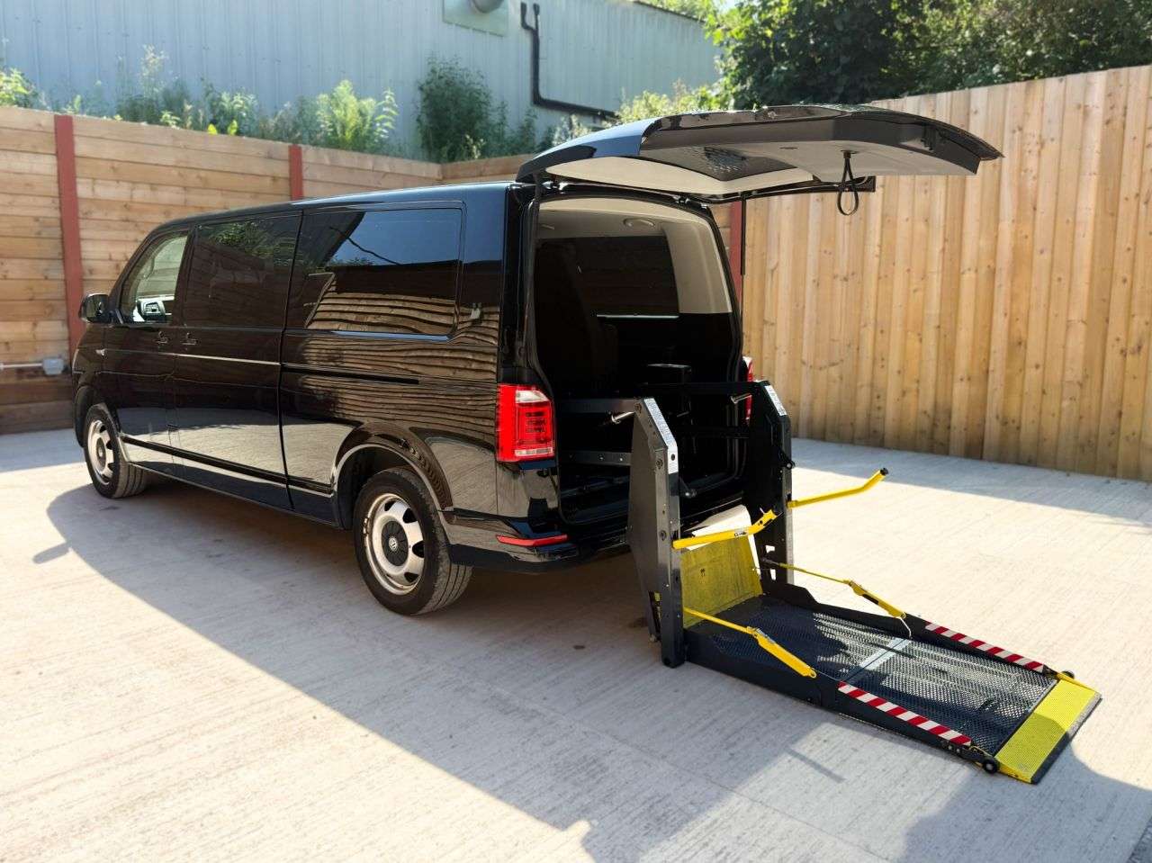 A 2018 VOLKSWAGEN TRANSPORTER LWB 7 Seat Auto Wheelchair Accessible Disabled Access Vehicle WAV A 2018 VOLKSWAGEN TRANSPORTER LWB 7 Seat Auto Wheelchair Accessible Disabled Access Vehicle WAV