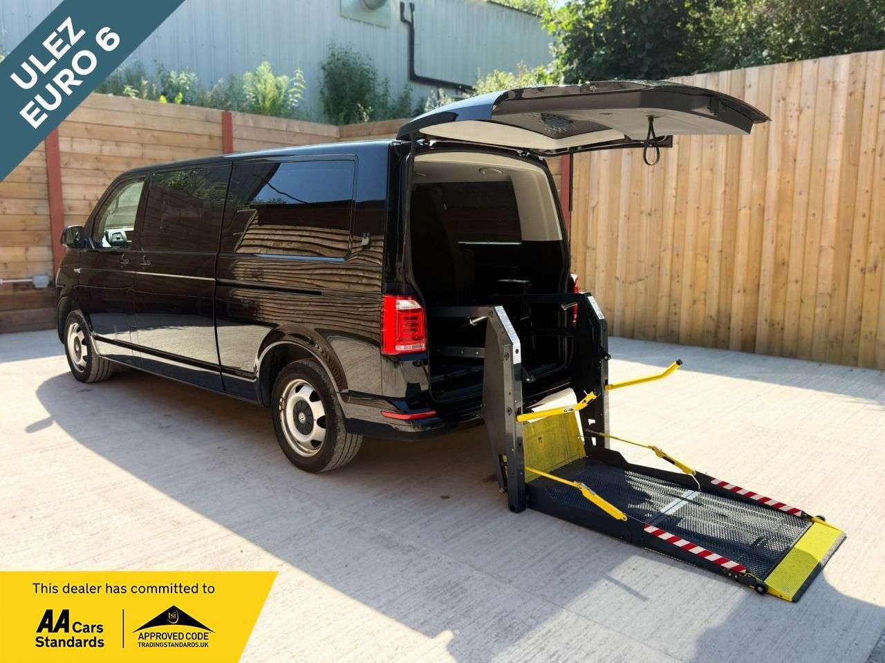 A 2018 VOLKSWAGEN TRANSPORTER LWB 7 Seat Auto Wheelchair Accessible Disabled Access Vehicle WAV A 2018 VOLKSWAGEN TRANSPORTER LWB 7 Seat Auto Wheelchair Accessible Disabled Access Vehicle WAV
