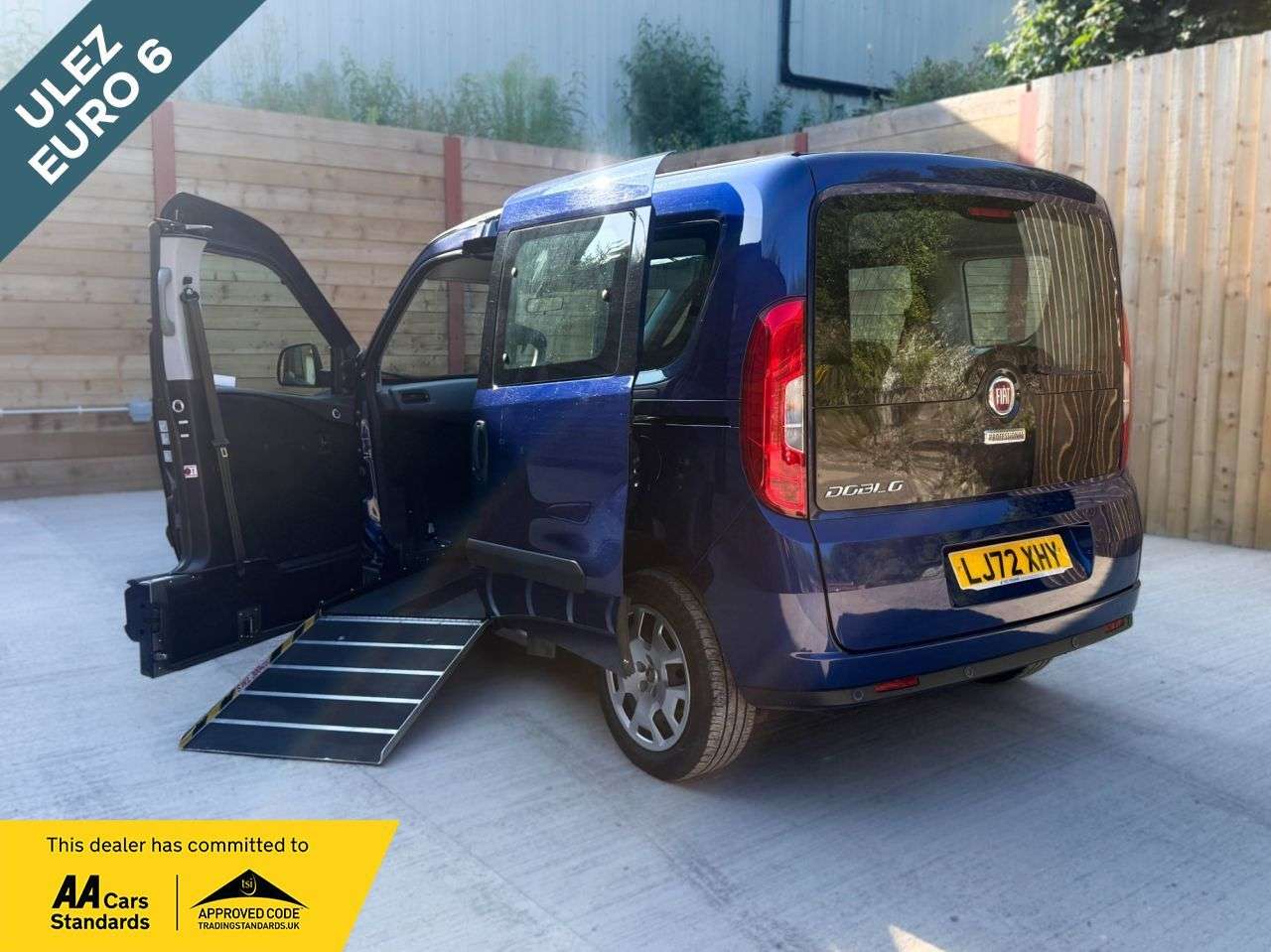 A 2023 FIAT DOBLO Side Entry Wheelchair Accessible Disabled Access Vehicle WAV A 2023 FIAT DOBLO Side Entry Wheelchair Accessible Disabled Access Vehicle WAV