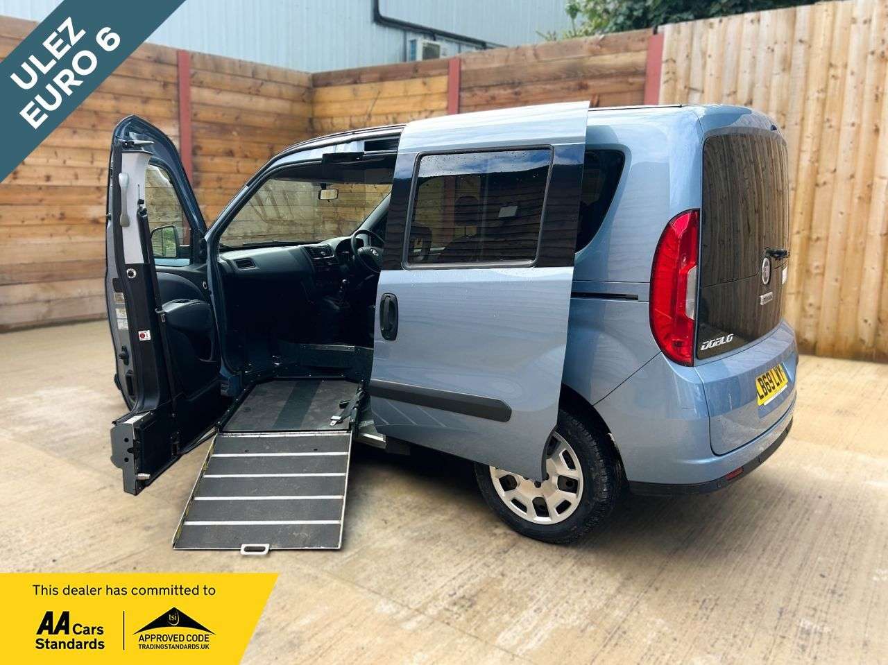 A 2020 FIAT DOBLO 4 Seat Side Entry Passenger Up From Wheelchair Accessible Disabled Access v A 2020 FIAT DOBLO 4 Seat Side Entry Passenger Up From Wheelchair Accessible Disabled Access v