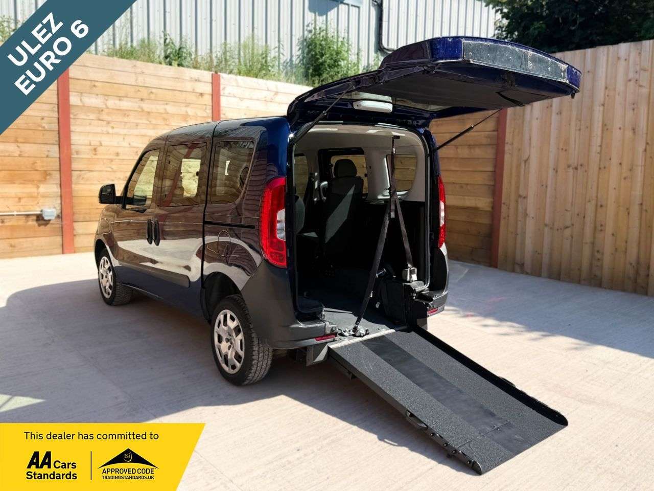 A 2018 FIAT DOBLO 4 Seat Petrol Wheelchair Accessible Disabled Access Vehicle WAV A 2018 FIAT DOBLO 4 Seat Petrol Wheelchair Accessible Disabled Access Vehicle WAV