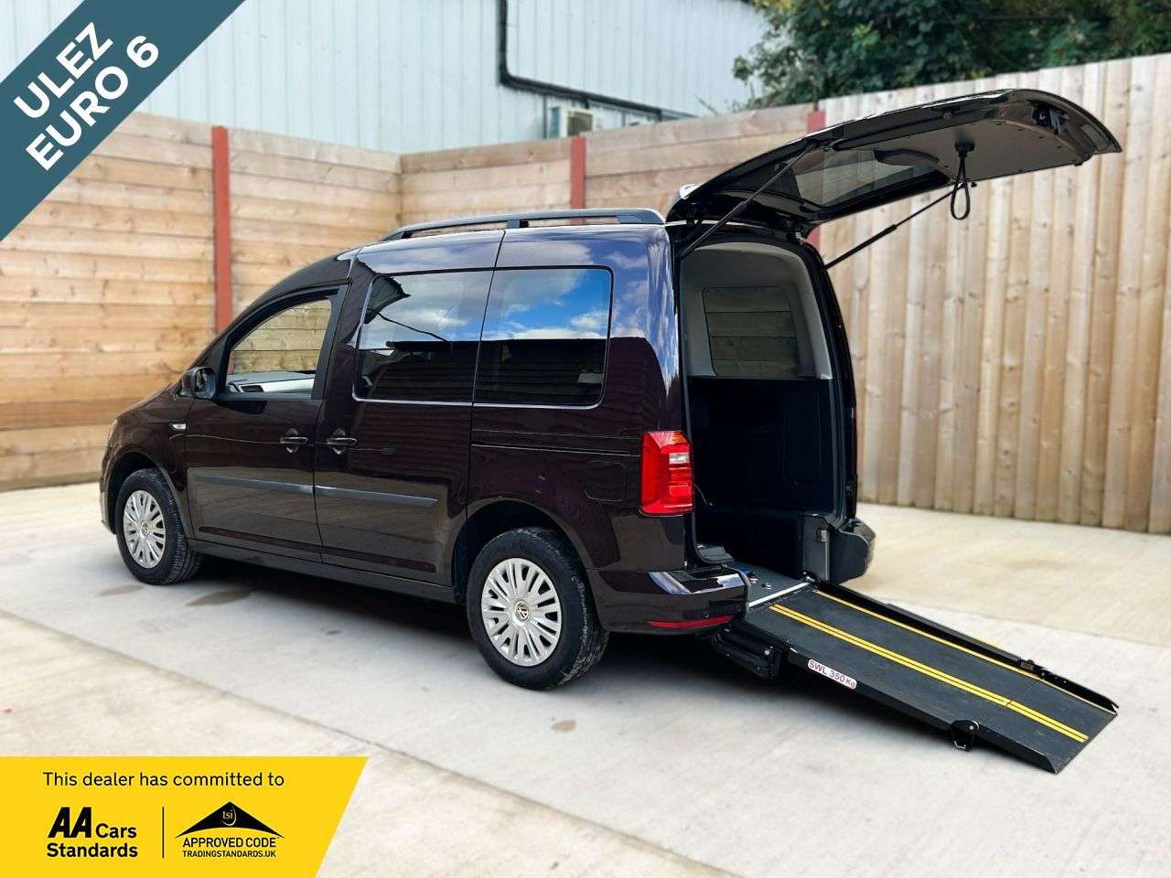 A 2019 VOLKSWAGEN CADDY LIFE 4 Seat Auto Wheelchair Accessible Disabled Access Vehicle WAV A 2019 VOLKSWAGEN CADDY LIFE 4 Seat Auto Wheelchair Accessible Disabled Access Vehicle WAV