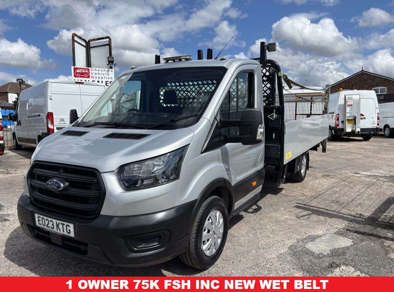 A 2023 FORD TRANSIT 2.0 350 EcoBlue HD Leader L4 Dropside 2dr Diesel Manual RWD L4 Euro 6 (s/s) A 2023 FORD TRANSIT 2.0 350 EcoBlue HD Leader L4 Dropside 2dr Diesel Manual RWD L4 Euro 6 (s/s)