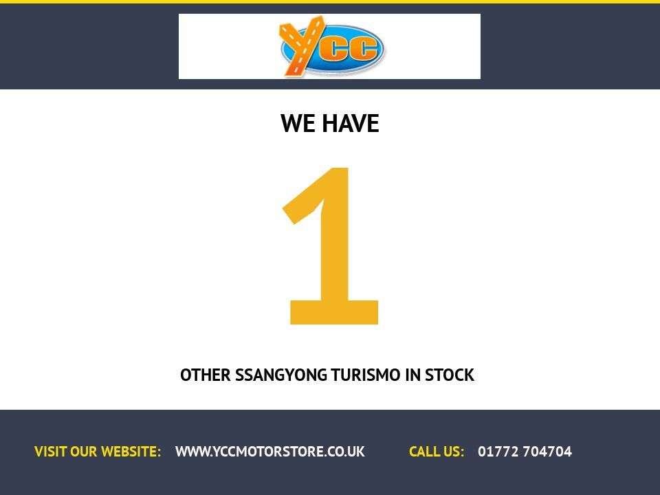 A 2017 SSANGYONG TURISMO 2.2D EX MPV 5dr Diesel Manual Euro 6 (178 ps) JUST ARRIVED CALL FOR DETAILS A 2017 SSANGYONG TURISMO 2.2D EX MPV 5dr Diesel Manual Euro 6 (178 ps) JUST ARRIVED CALL FOR DETAILS