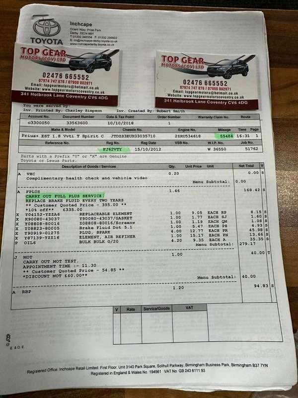 2012 TOYOTA PRIUS 2012 TOYOTA PRIUS