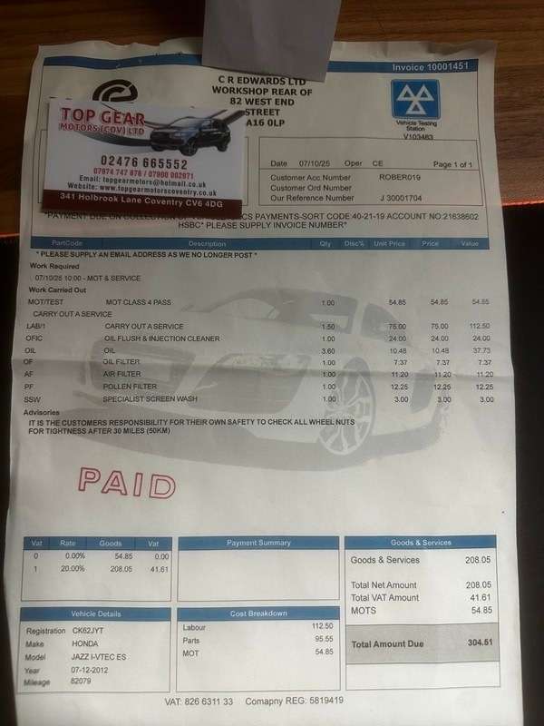 2012 HONDA JAZZ 2012 HONDA JAZZ