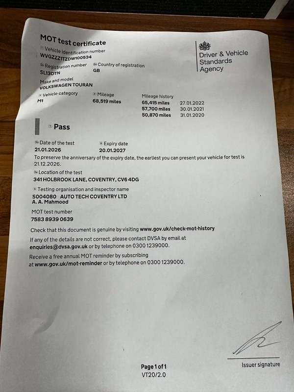 2013 VOLKSWAGEN TOURAN 2013 VOLKSWAGEN TOURAN