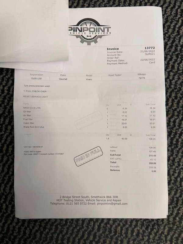 2015 VAUXHALL VIVARO 2015 VAUXHALL VIVARO