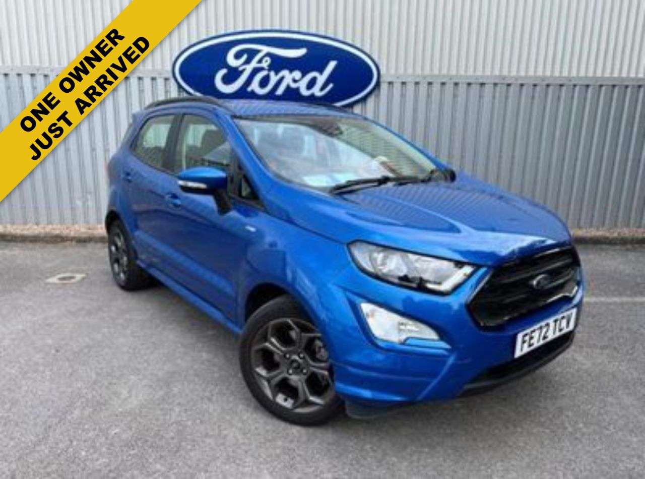A 2022 FORD ECOSPORT 1.0T EcoBoost ST-Line SUV 5dr Petrol Manual Euro 6 (s/s) (125 ps) ***ONE OW A 2022 FORD ECOSPORT 1.0T EcoBoost ST-Line SUV 5dr Petrol Manual Euro 6 (s/s) (125 ps) ***ONE OW