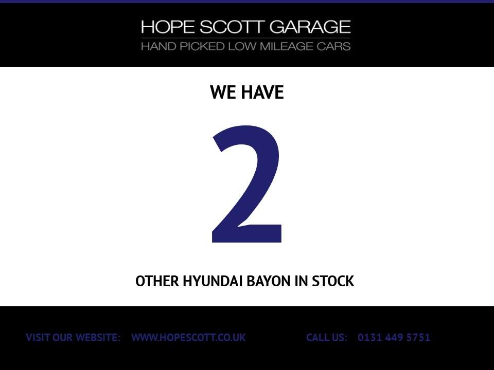 A 2023 HYUNDAI BAYON 1.0 T-GDi MHEV Premium SUV 5dr Petrol Hybrid DCT Euro 6 (s/s) (100 ps) ***C A 2023 HYUNDAI BAYON 1.0 T-GDi MHEV Premium SUV 5dr Petrol Hybrid DCT Euro 6 (s/s) (100 ps) ***C