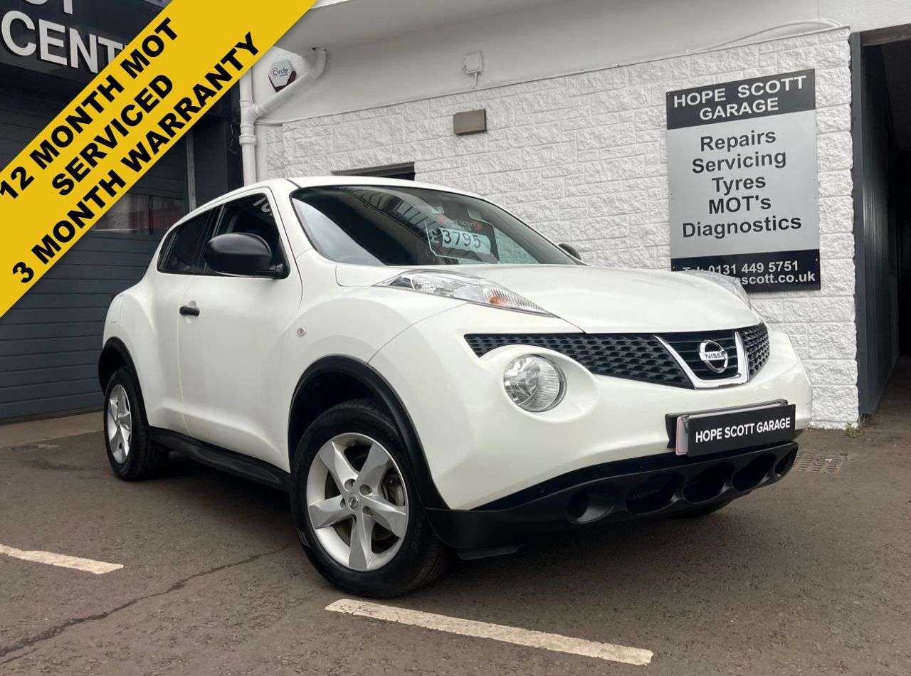 A 2012 NISSAN JUKE 1.6 Visia SUV 5dr Petrol Manual (117 ps) ***12 MONTH MOT + SERVICED + 3 MON A 2012 NISSAN JUKE 1.6 Visia SUV 5dr Petrol Manual (117 ps) ***12 MONTH MOT + SERVICED + 3 MON