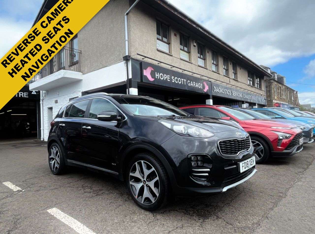 A 2018 KIA SPORTAGE 1.6 T-GDi GT-Line SUV 5dr Petrol Manual AWD Euro 6 (174 bhp) ***REVERSE CAM A 2018 KIA SPORTAGE 1.6 T-GDi GT-Line SUV 5dr Petrol Manual AWD Euro 6 (174 bhp) ***REVERSE CAM